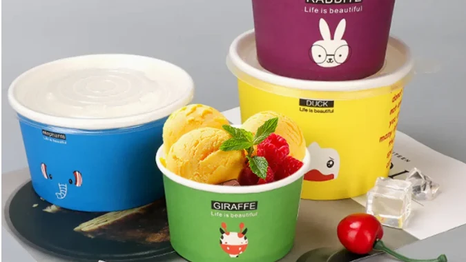 Ice cream cups with printing 2 Ice cream cups with printing 2